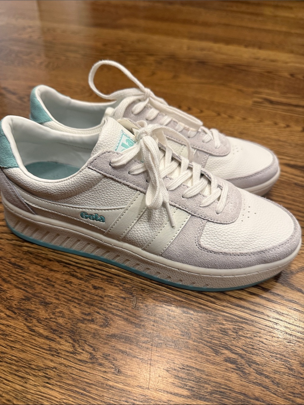 Gola White & Teal Women's Sneakers